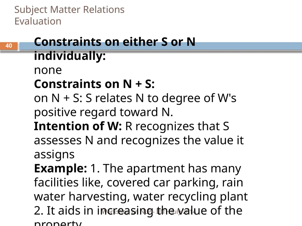 Discourse Processing Ranjani Parthasarathi - slide 40 of 99