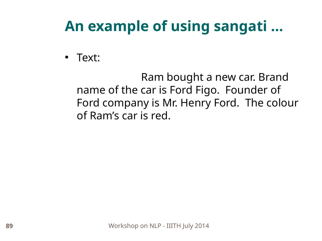 Discourse Processing Ranjani Parthasarathi - slide 89 of 99