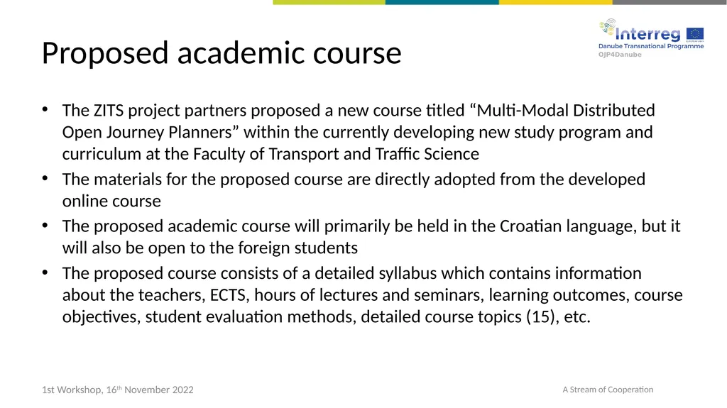 1st Workshop on Knowledge Transfer to Western - slide 13 of 15
