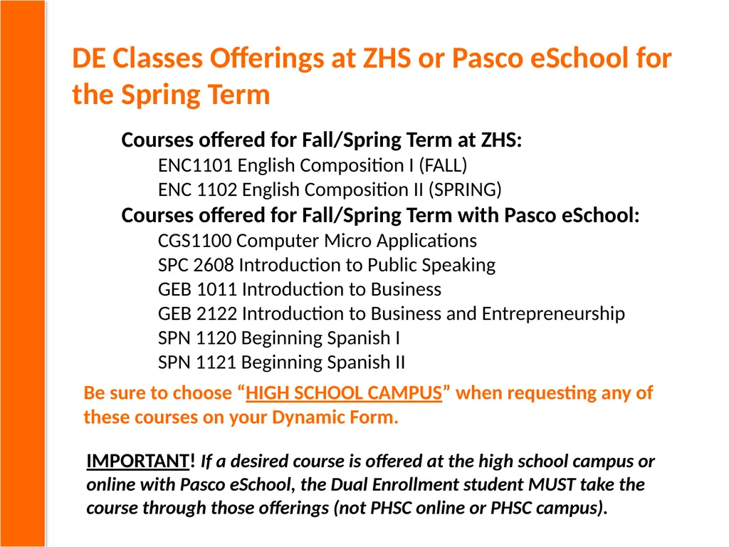Step-by-Step Guide for Dual Enrollment Steps 1-3: - slide 9 of 32