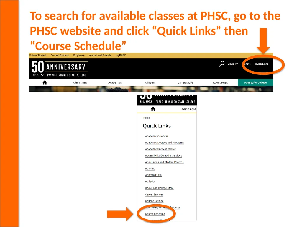 Step-by-Step Guide for Dual Enrollment Steps 1-3: - slide 7 of 32