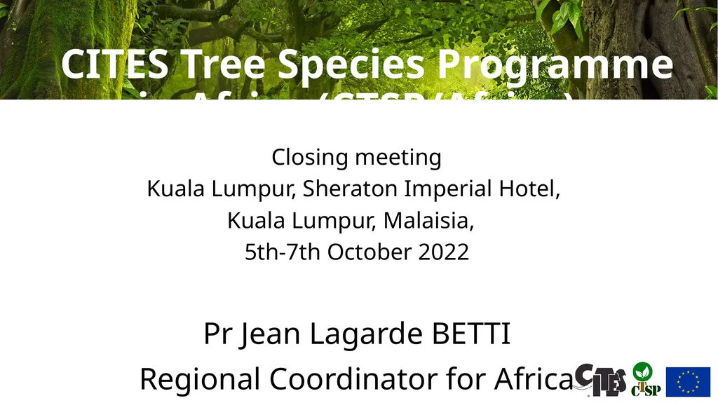 Closing meeting Kuala Lumpur, Sheraton Imperial - slide 1 of 7
