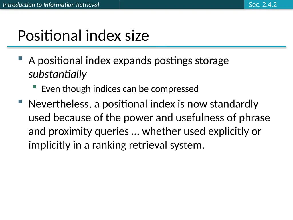 Introducing Information Retrieval and Web Search - slide 50 of 53