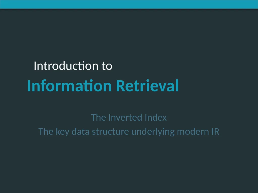 Introducing Information Retrieval and Web Search - slide 15 of 53