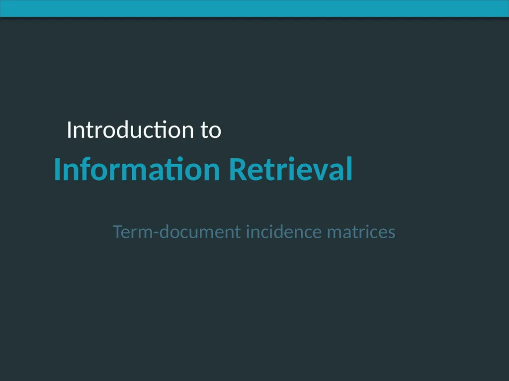Introducing Information Retrieval and Web Search - slide 8 of 53
