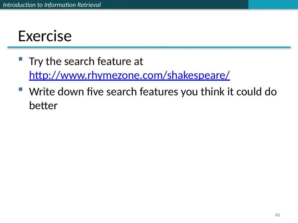 Introducing Information Retrieval and Web Search - slide 40 of 53