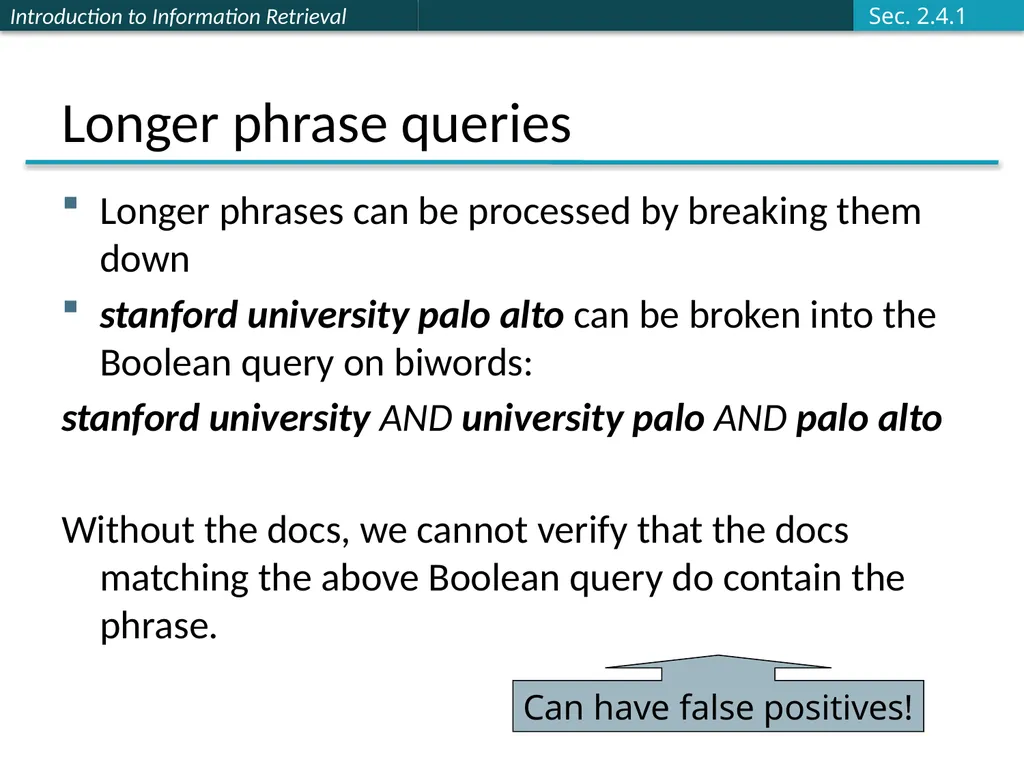 Introducing Information Retrieval and Web Search - slide 44 of 53