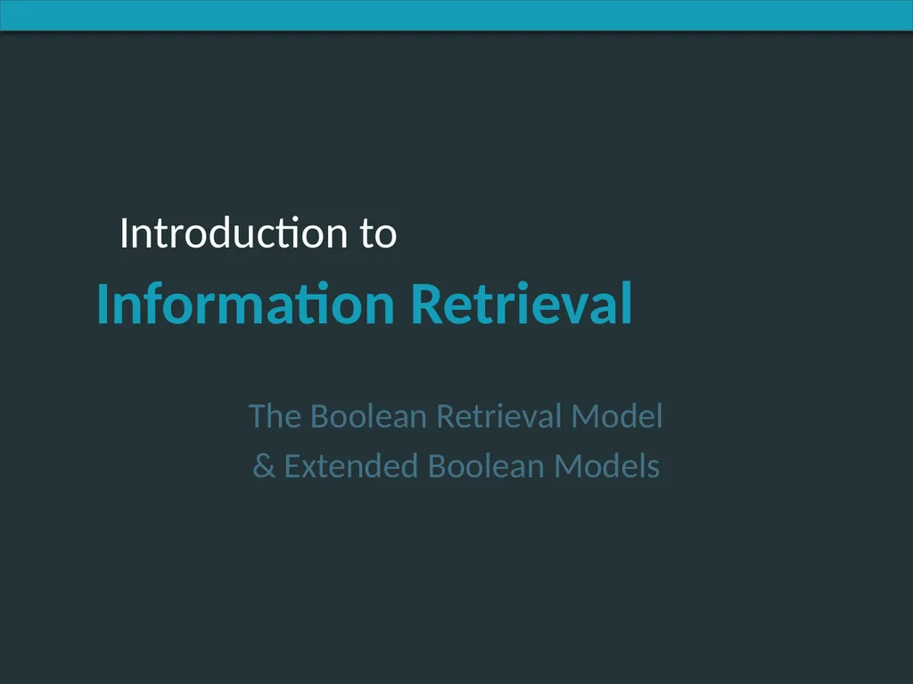 Introducing Information Retrieval and Web Search - slide 29 of 53