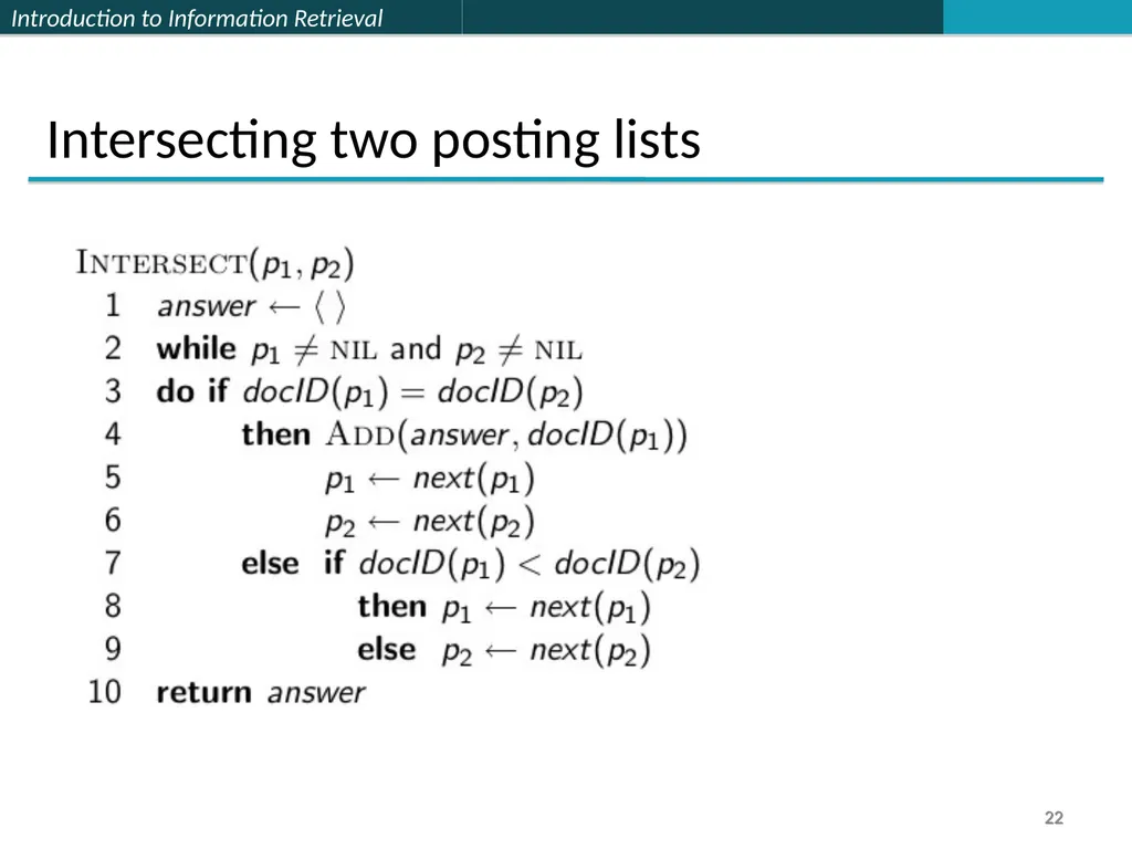 Lecture 1 : Full-text Indexing 楊立偉教授 台灣科大資管系 - slide 22 of 39