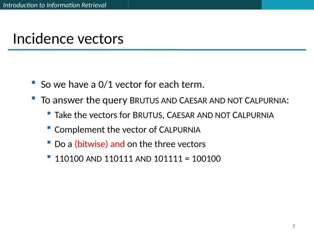 Lecture 1 : Full-text Indexing 楊立偉教授 台灣科大資管系 - slide 7 of 39