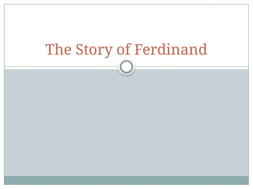 The Story of Ferdinand Exposition The other bulls - slide 1 of 6