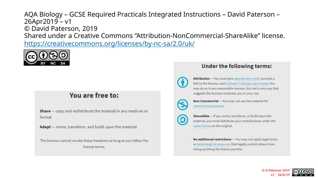 AQA Biology – GCSE Required Practicals Integrated - slide 1 of 15