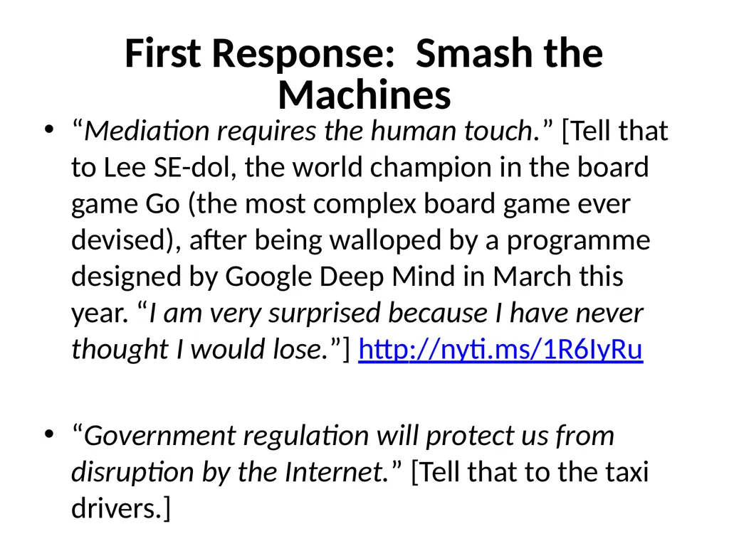 Technology in ADR: Computers as Mediators Just - slide 7 of 16