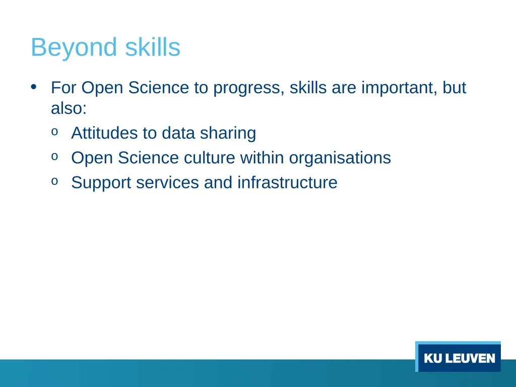 Skills development for Open Science Sharing (open) - slide 11 of 12
