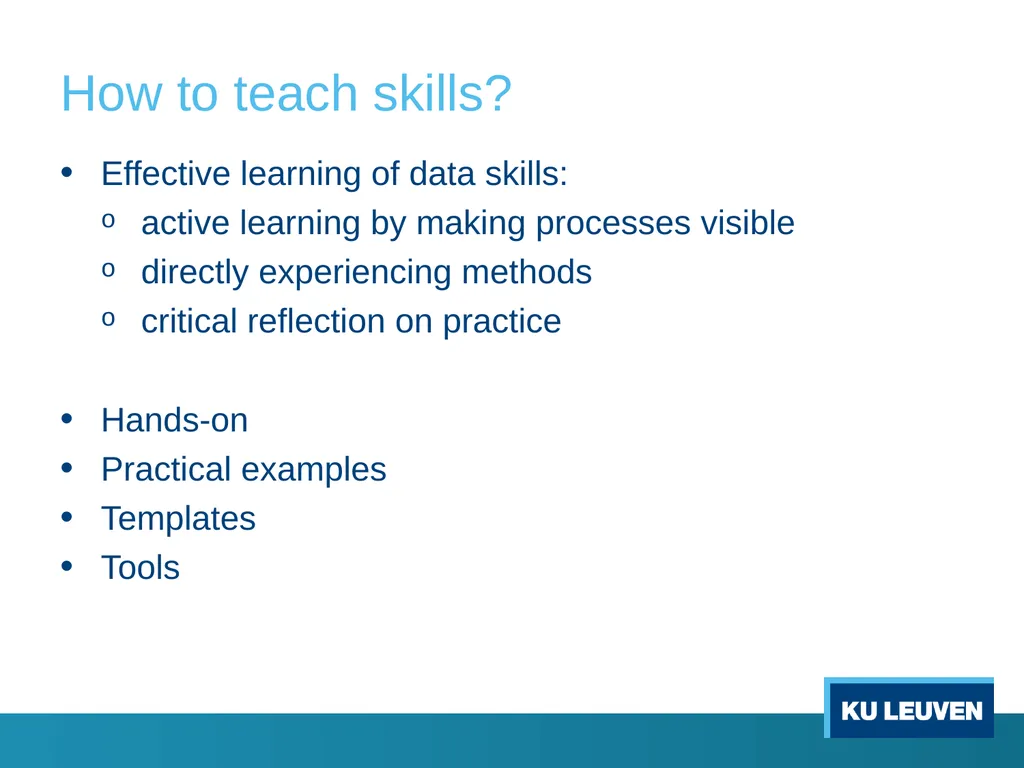 Skills development for Open Science Sharing (open) - slide 7 of 12
