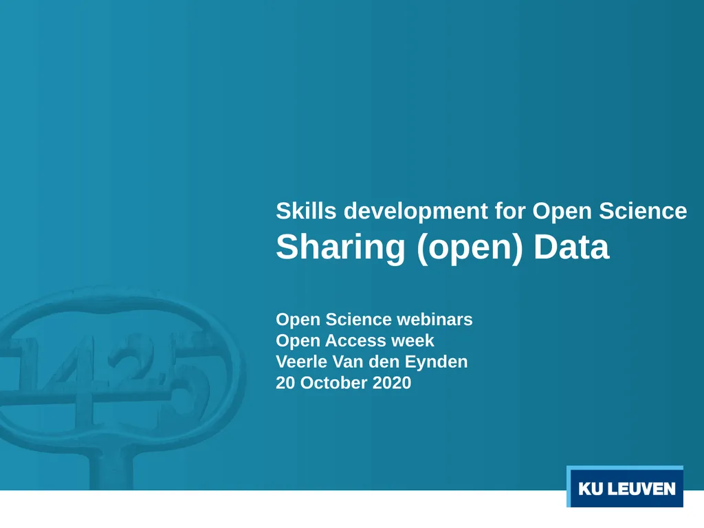 Skills development for Open Science Sharing (open) - slide 1 of 12