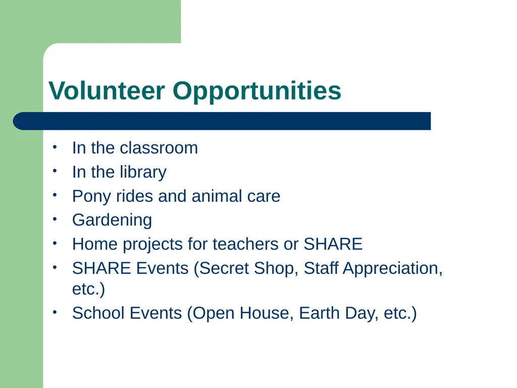High Meadows School Volunteering and - slide 4 of 30