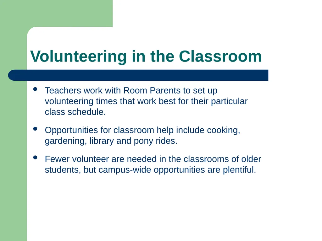 High Meadows School Volunteering and - slide 5 of 30