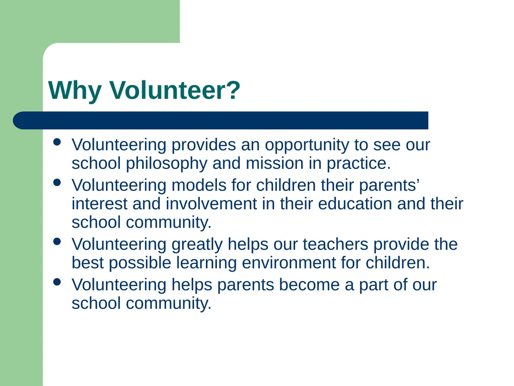 High Meadows School Volunteering and - slide 3 of 30