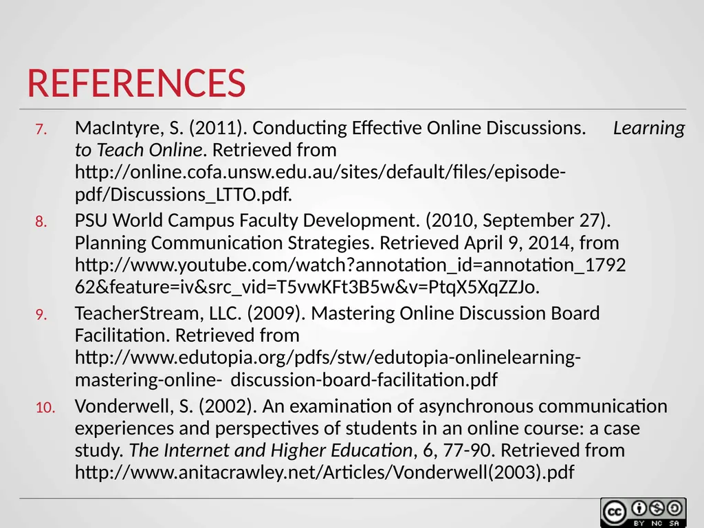 Communication strategies in Online Environments - slide 27 of 27