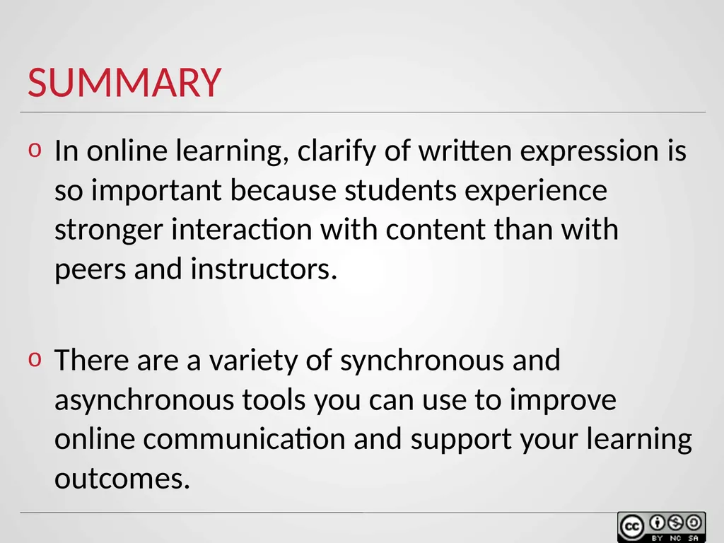 Communication strategies in Online Environments - slide 23 of 27