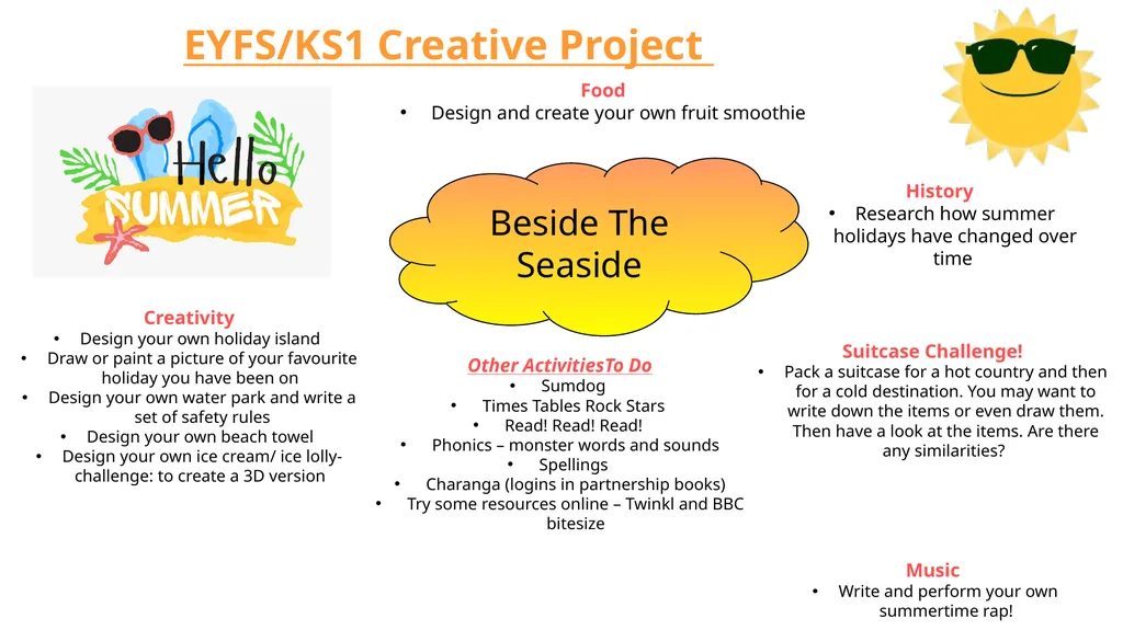 Beside The Seaside EYFS/KS1 Creative Project