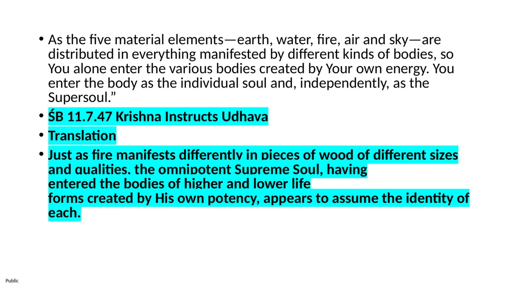 SB 10.48: Kṛṣṇa Pleases His Devotees Shloka 1 to - slide 26 of 38