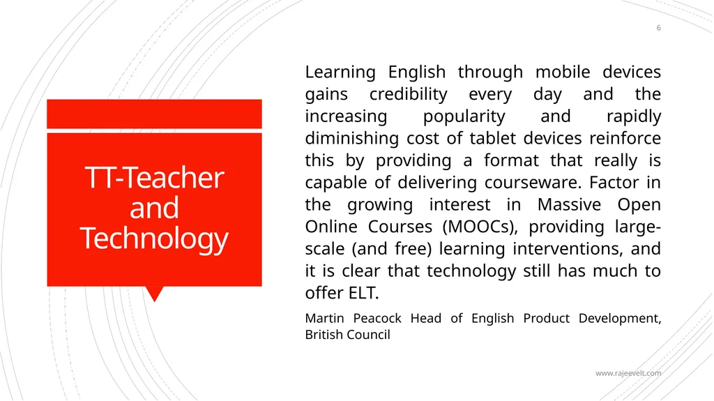EFL Teacher Expectation for Fully Digital World - slide 6 of 27