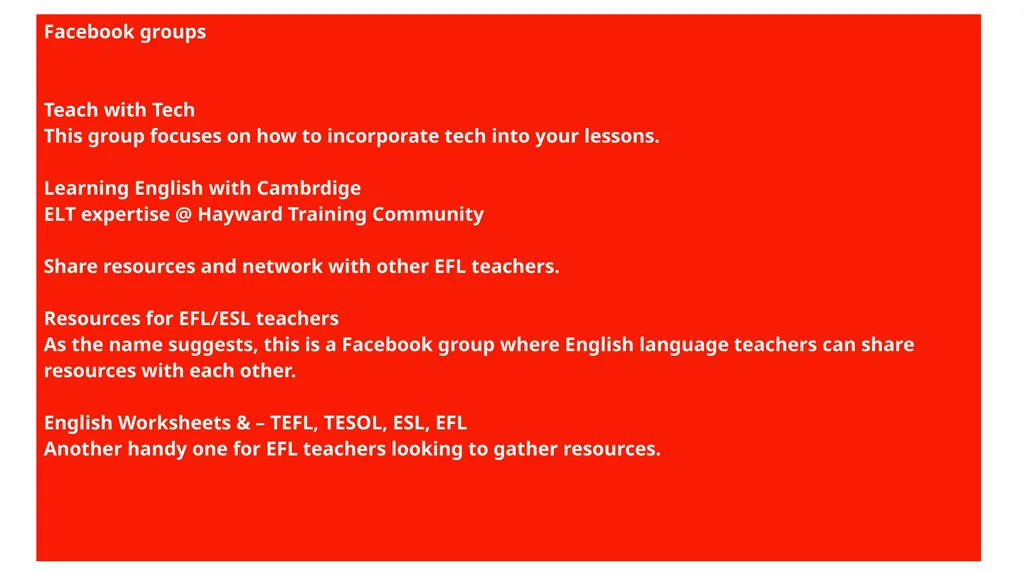 EFL Teacher Expectation for Fully Digital World - slide 19 of 27