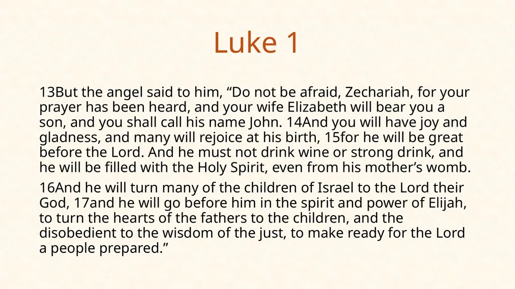 Luke 1 5 In the days of Herod, king of - slide 3 of 15