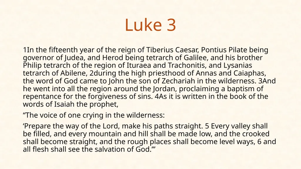 Luke 1 5 In the days of Herod, king of - slide 4 of 15