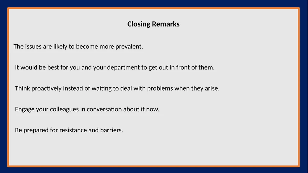 AMS Chairs Workshop Modernizing Mathematics and - slide 11 of 11