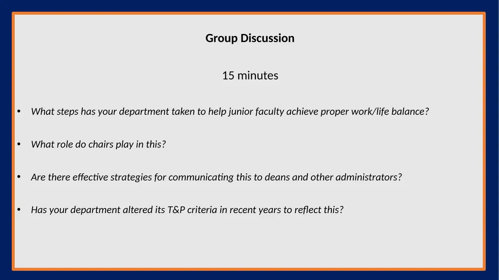 AMS Chairs Workshop Modernizing Mathematics and - slide 10 of 11