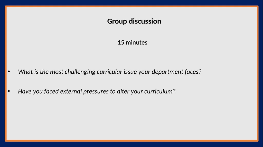 AMS Chairs Workshop Modernizing Mathematics and - slide 5 of 11