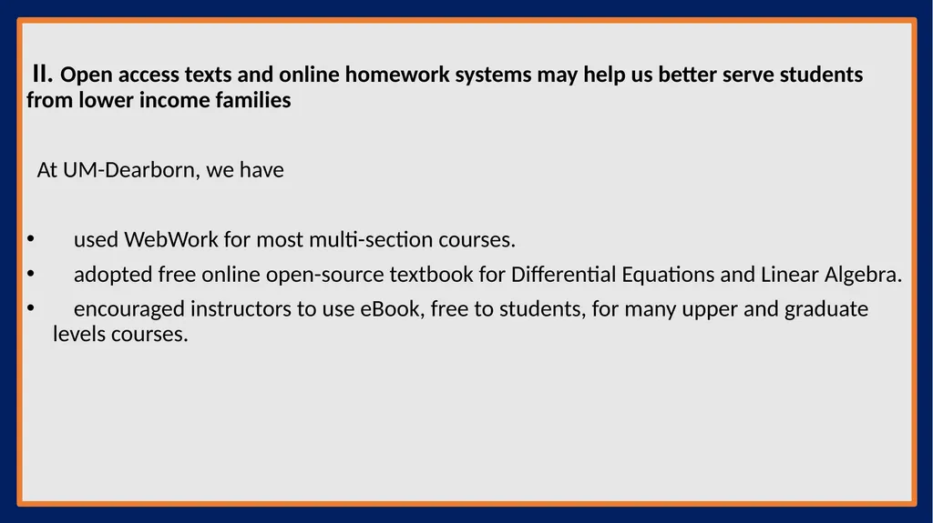 AMS Chairs Workshop Modernizing Mathematics and - slide 6 of 11
