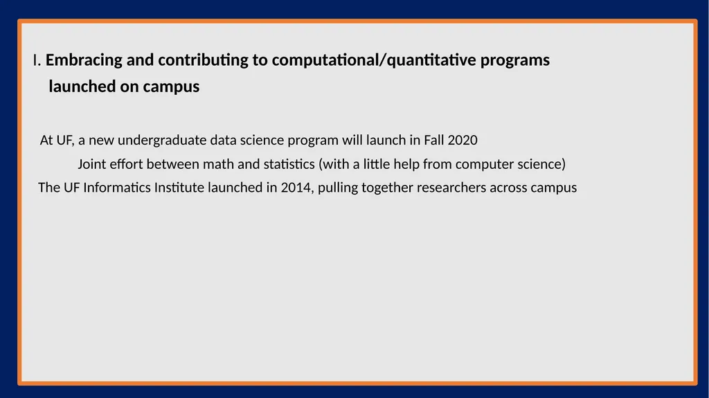 AMS Chairs Workshop Modernizing Mathematics and - slide 4 of 11