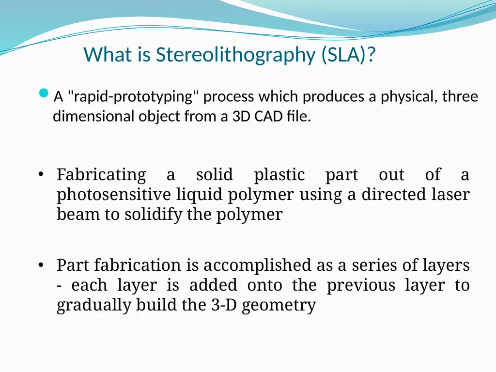 Classification of RP Technologies There are - slide 7 of 19