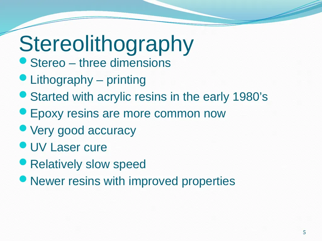 Classification of RP Technologies There are - slide 5 of 19