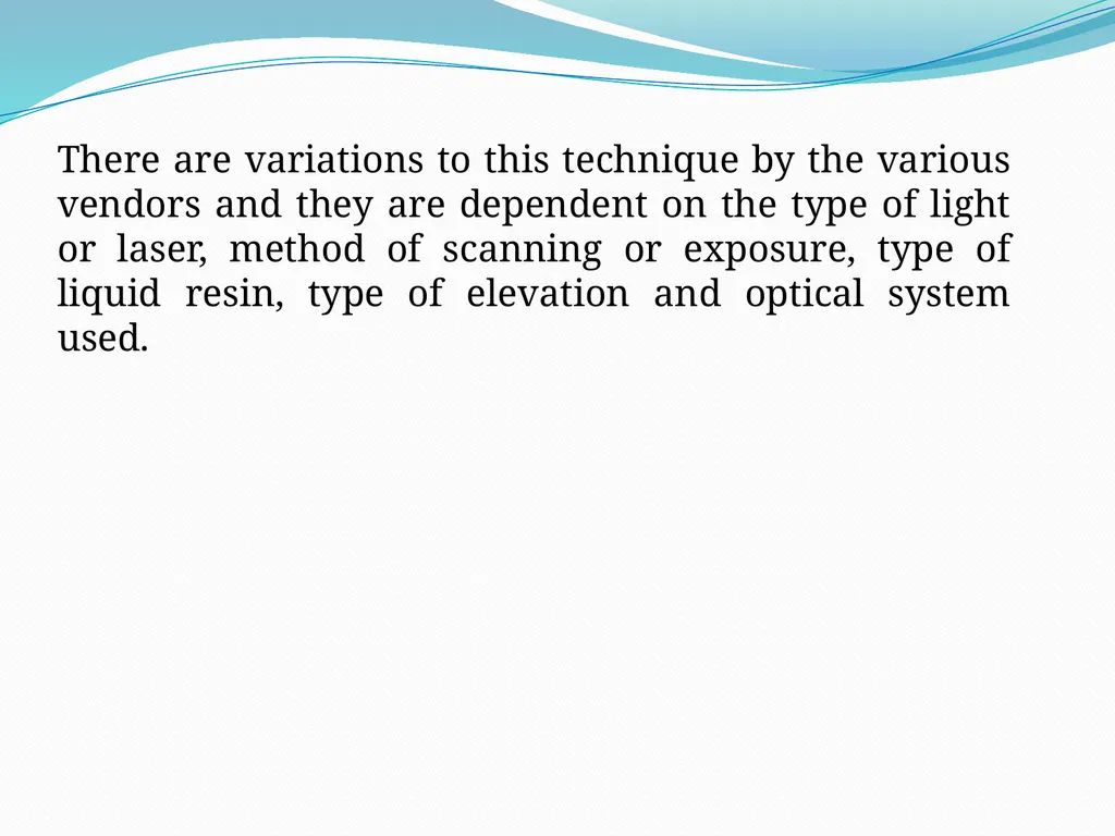 Classification of RP Technologies There are - slide 4 of 19
