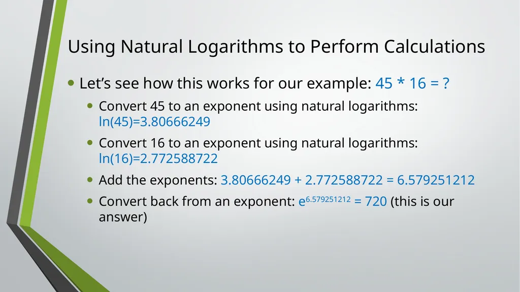 Logarithms ID1050– Quantitative & Qualitative - slide 8 of 11
