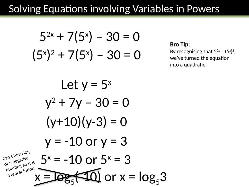 ζ C2 – Logarithms Dr J Frost Sketch a graph - slide 24 of 27