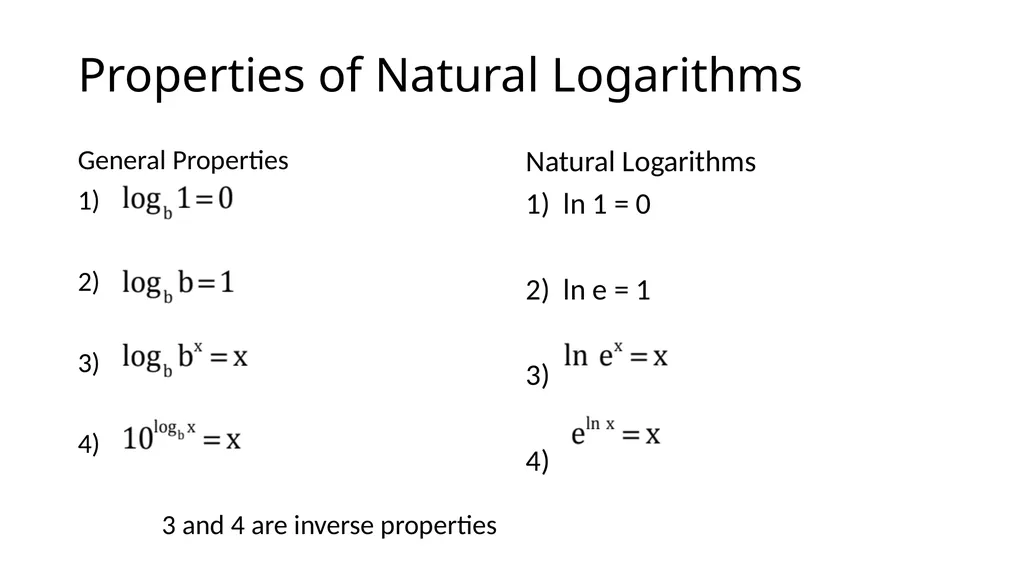 Logarithmic Functions Do the following Find the - slide 14 of 18
