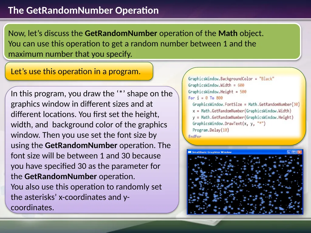 The Math Object Estimated time to complete this - slide 9 of 14