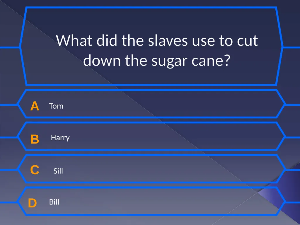 Slavery and the sugar plantation Learning - slide 16 of 20