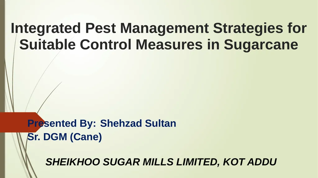 Integrated Pest Management Strategies for Suitable