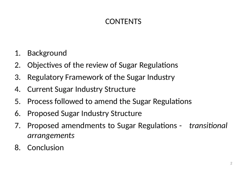Presentation to Portfolio Committee on Trade & - slide 2 of 17