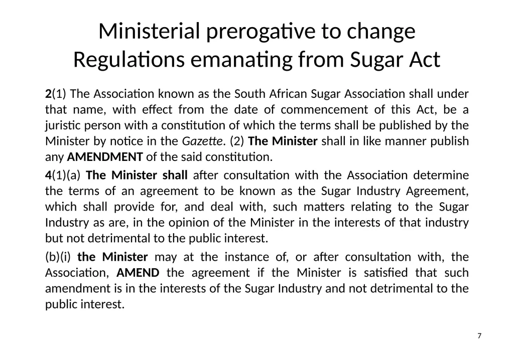 Presentation to Portfolio Committee on Trade & - slide 7 of 17