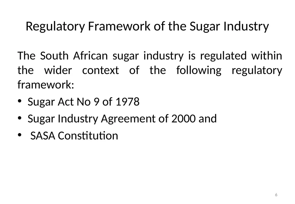 Presentation to Portfolio Committee on Trade & - slide 6 of 17
