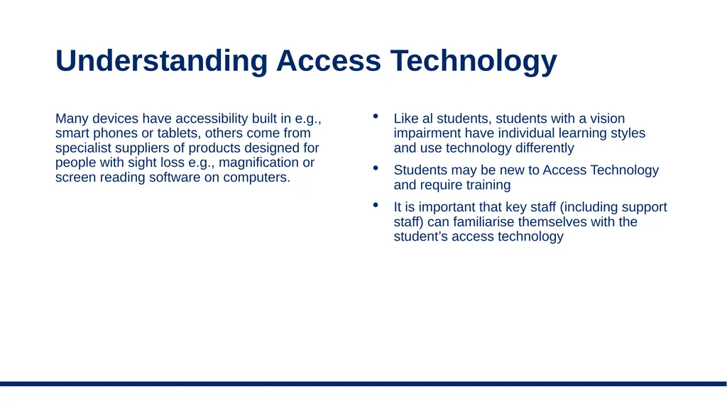 Blind and partially sighted students in post 16 - slide 9 of 23