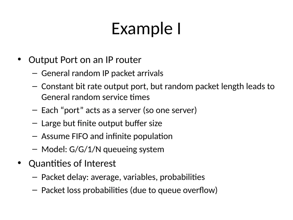 Network Design and Optimization Queueing Theory - slide 7 of 27